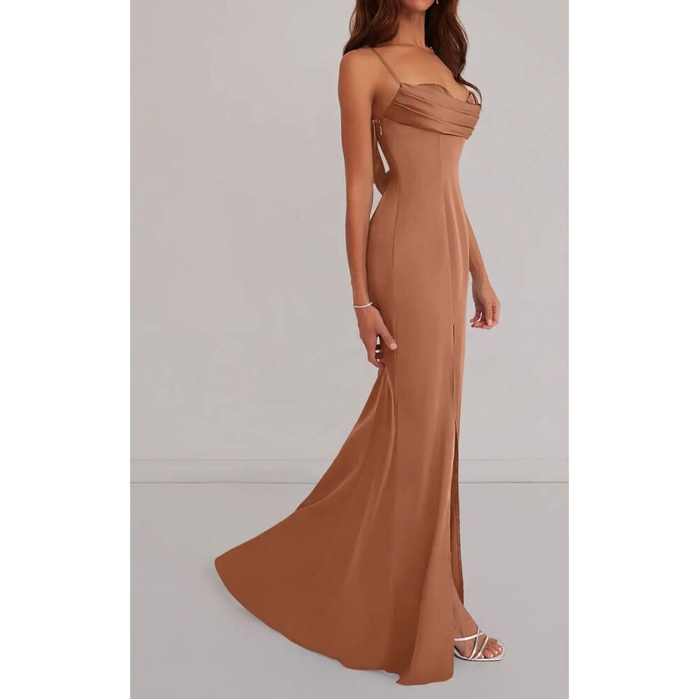 Azazie Brown Prom Dress